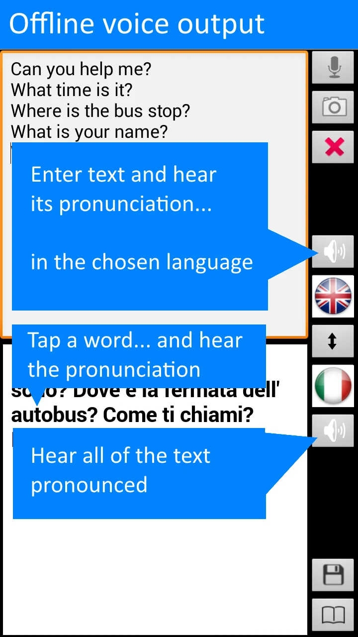 Offline Translator: Italian-En screenshot