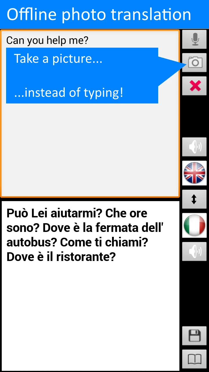 Offline Translator: Italian-En screenshot