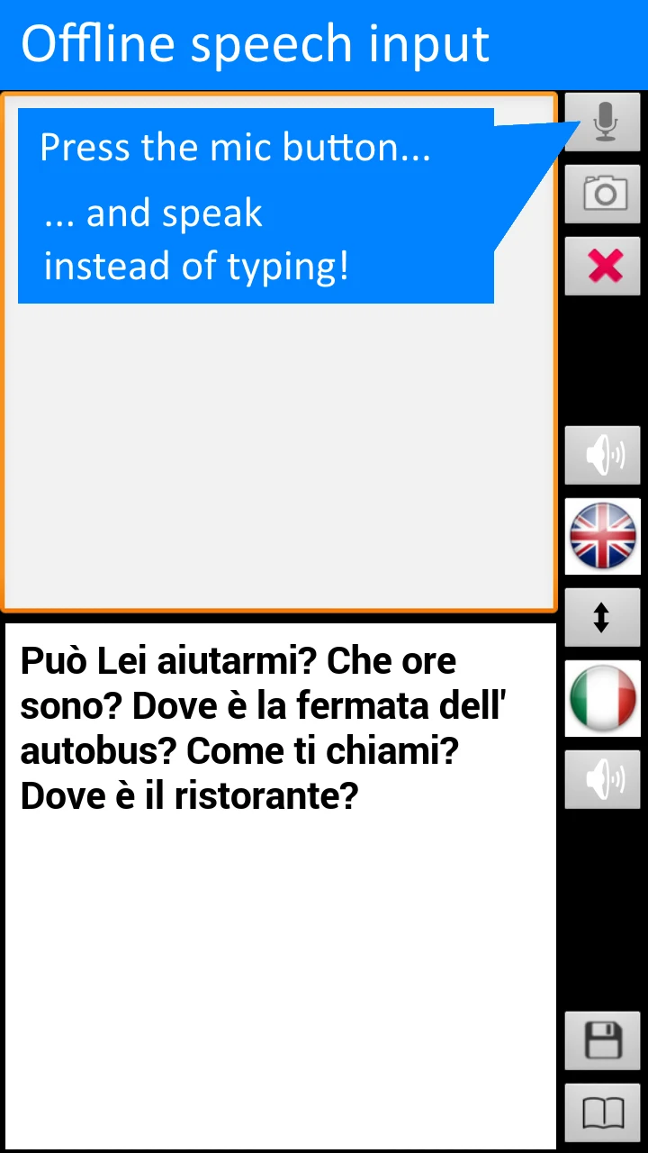 Offline Translator: Italian-En screenshot